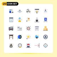 25 Universal Flat Colors Set for Web and Mobile Applications webpage interface innovation wifi iot Editable Vector Design Elements