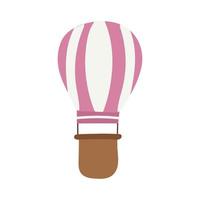 Balloon on white background for web design. Vector isolated image for use in clipart or travel design