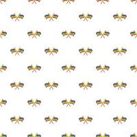 Two flag of LGBT pattern, cartoon style vector