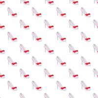 White shoe pattern, cartoon style vector