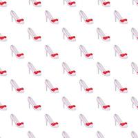 White shoe pattern, cartoon style vector