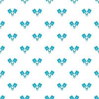 Car piston pattern, cartoon style vector