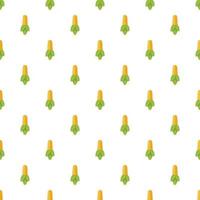 Corncob pattern, cartoon style vector