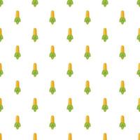 Corncob pattern, cartoon style vector