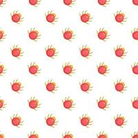 Mite pattern, cartoon style vector