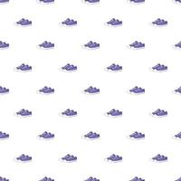 Women sneakers pattern, cartoon style vector