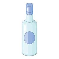 Vodka icon, cartoon style vector