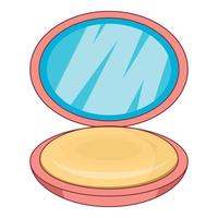 Puff-box icon, cartoon style vector