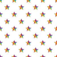 Star in colours of LGBT pattern, cartoon style vector