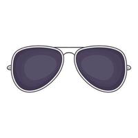 Sunglasses icon, cartoon style vector