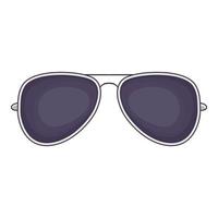 Sunglasses icon, cartoon style vector