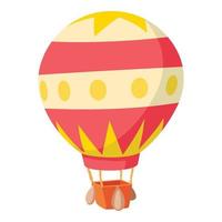 Baloon icon, cartoon style vector
