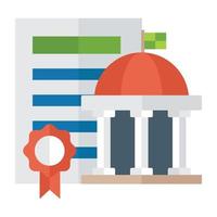 Trendy Certification Concepts vector