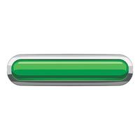 Light green rectangular button icon, cartoon style vector