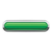 Light green rectangular button icon, cartoon style vector