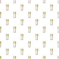 Electronic cigarette pattern, cartoon style vector