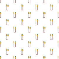 Electronic cigarette pattern, cartoon style vector