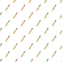 Paint brush pattern, cartoon style vector