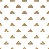 House pattern, cartoon style vector