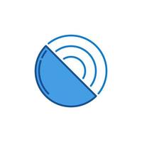 Radar Satellite Antenna vector concept blue modern icon