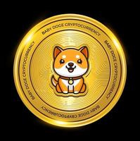 baby doge coin cryptocurrency symbol vector