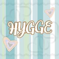 Time to Hygge card template vector