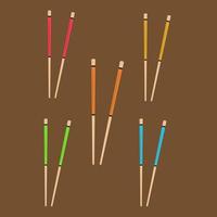 Chopsticks vector illustration for graphic design and decorative element