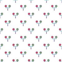 Traffic light for trains pattern, cartoon style vector