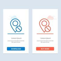 Location Map Marker Pin Medical  Blue and Red Download and Buy Now web Widget Card Template vector