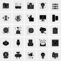 25 iconos de negocios universales vector ilustración de icono creativo para usar en proyectos relacionados con la web y dispositivos móviles