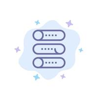 Setting Device Switch On Off Blue Icon on Abstract Cloud Background vector