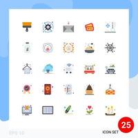 25 Creative Icons Modern Signs and Symbols of summer holiday mail wedding love Editable Vector Design Elements