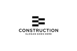 logotipo de bienes raíces. elemento de plantilla de diseño de logotipo de edificio de arquitectura de construcción. vector