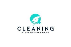letra q para limpieza mantenimiento de servicio limpio para detalles de automóviles, plantilla de vector de icono de logotipo de casas.