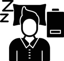 Fatigue Glyph Icon vector