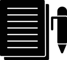Notes Glyph Icon vector