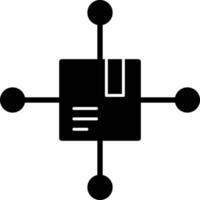 Connection Glyph Icon vector