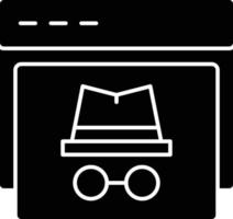 Spyware Glyph Icon vector