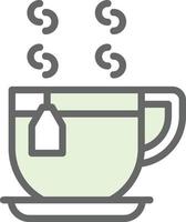 Tea Mug Vector Icon Design