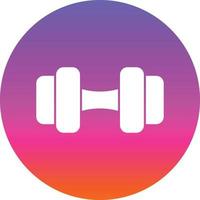 Dumbbell Vector Icon Design