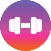 Dumbbell Vector Icon Design