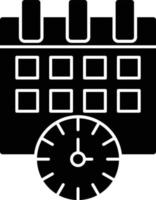 Schedule Glyph Icon vector