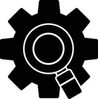 icono de glifo de motor de búsqueda vector