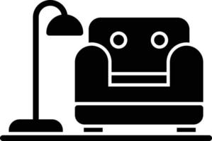 Living ROom Glyph Icon vector