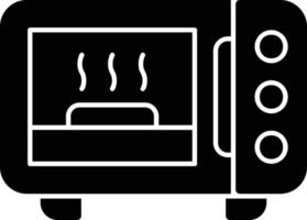 Microwave Oven Glyph Icon vector