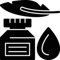 Inks Glyph Icon vector