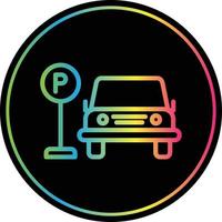 Car Parking Vector Icon Design