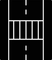 Pedestrian Crossing Glyph Icon vector