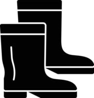 Boots Glyph Icon vector