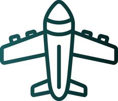 diseño de icono de vector de avión